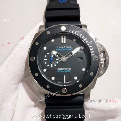 Copy Panerai Luminor Submersible PAM683 Watch Stianless Steel Black Bezel