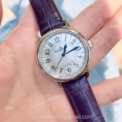 Low Price Jaeger-LeCoultre Rendez Vous Lady Watch SS Purple Leather Strap