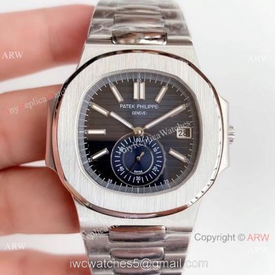 Super Clone Patek Philippe AAA Nautilus Cal.324 watch Stainless steel Blue Face
