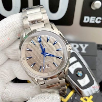 Swiss Replica Omega Seamaster Aqua Terra 8900 SS Gray Dial Watches