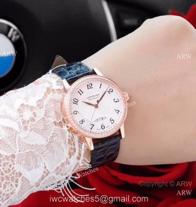 Swiss Mont Blanc Knock Off Boheme Date U0111059 Watch Rose Gold Diamond
