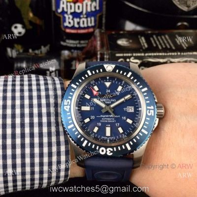 New Replica Breitling Avenger Superocean Watches Blue Bezel Blue Dial