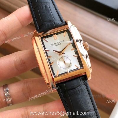 2019 Copy Patek Philippe Gondolo Rose Gold White Watches