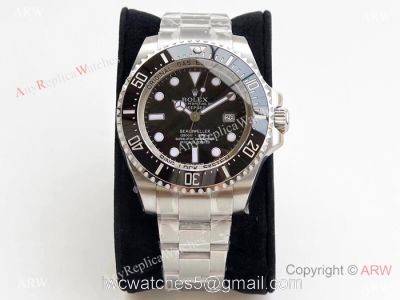 Best Replica Rolex Deepsea SEA-DWELLER SS Black Dial 44mm Watch Rolex VR Factory &8216;MAX