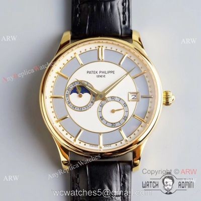 Best Replica Patek Philippe Moon Phase Gold Watch  Swiss Grade 1