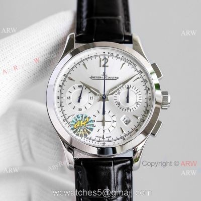 Swiss Copy Jaeger-LeCoultre Master Chronograph Watch Silver Dial  2020 New