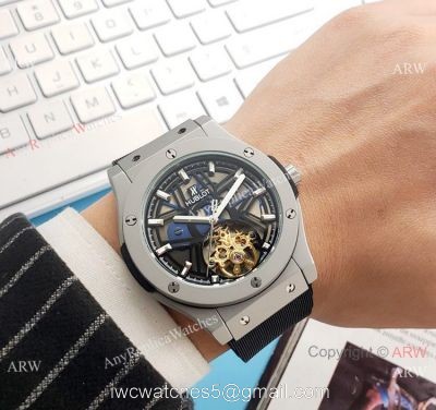 Copy Hublot Tourbillon Skeleton Big Bang Watches 43mm