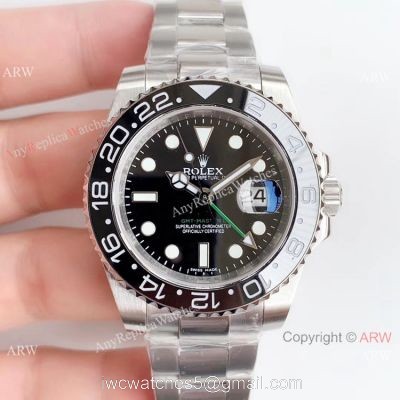 Swiss Grade Replica Rolex GMT-Master II Black Ceramic Bezel Watch  NOOB V3