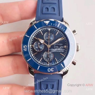 Swiss Replica Breitling Superocean Heritage II daydate SS Blue Watch  GB Factory