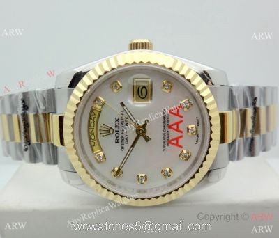Rolex Day Date 2-Tone Watch Rolex Presidential Replica Watch 36mm