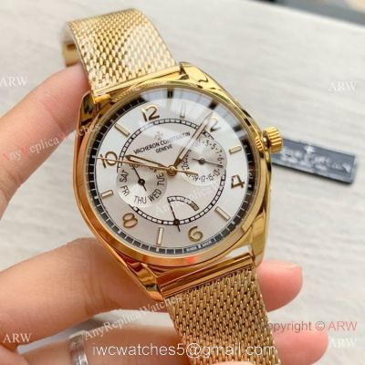 New Copy Vacheron Constantin Grand Complications Watch Yellow Gold Silver Dial