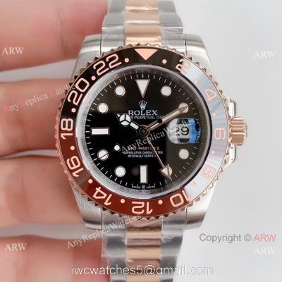 Copy Rolex GMT Master II Root-beer ETA2836 V3 Watch  Noob Factory Replica Watches