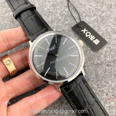 High Quality Piaget Altiplano Men Watches SS Black Dial 42mm