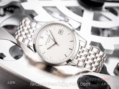 Fake Patek Philippe Calatrava White Dial Stainless Steel Watches 42mm