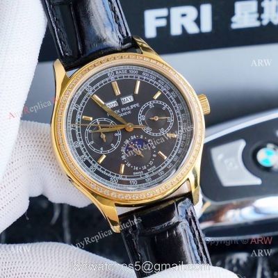 Swiss Copy Patek Philippe Base 1000 Watches Diamond Bezel 40mm