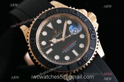 OR Factory ETA2836 Rolex Rose Gold Yachtmaster Replica Watch 116655