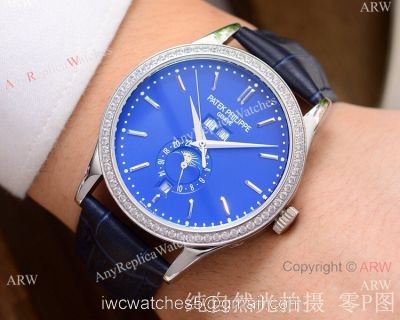 Patek Philippe Geneve Calatrava Blue Dial Watch Best Knock off Watches China