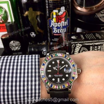 AAA Grade Rolex Rainbow Replica Watch Rolex Yacht Master 116695