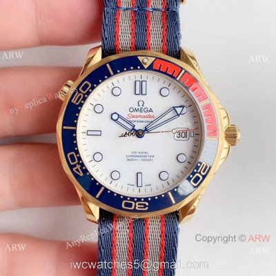 OM Factory Omega Commanders 007 James Bond Watch Replica Yellow Gold
