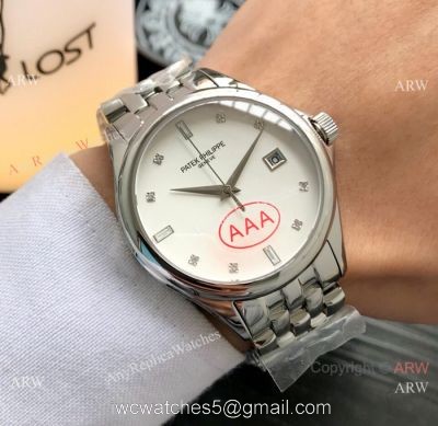 Patek Philippe Geneve Calatrava Stainless Steel 40mm Watches Copy
