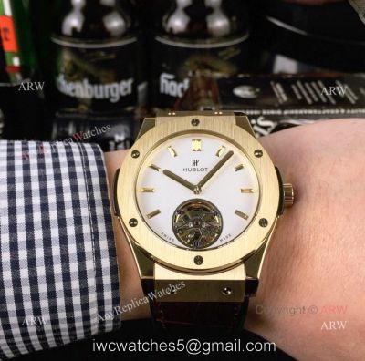 Hublot Classic Fusion Tourbillon Gold Watch  Best ARW Replica Watches