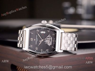 High Quality Vacheron Constantin Malte Stainless Steel Black Dial Watch