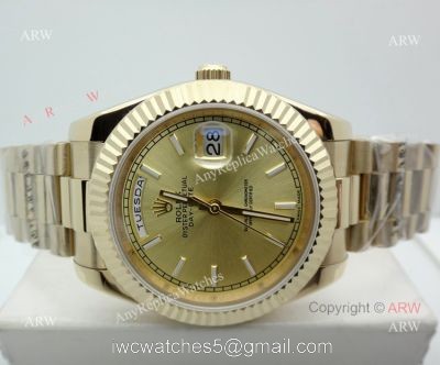 High Quality Replica Presidential Rolex Day-Date All Gold Watch 40mm