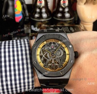 New Style Fake AP Skeleton Watch Audemars Piguet Royal Oak Gold Inner Watch