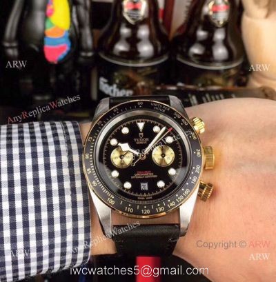 Tudor Heritage Black Bay 2-Tone Black Bezel Automatic Watch Best Replica