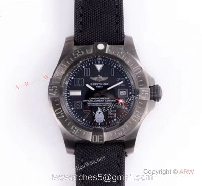 GB Factory Breitling Avenger Seawolf II Boelcke Black Steel Watch 45mm
