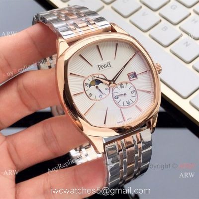 Buy Replica Piaget Moonphase Watch 42mm Two Tone Rose Gold