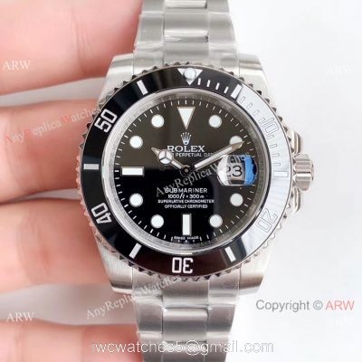 New Upgraded V3 Rolex Submariner Date Watch Replica Ss Black Ceramic Bezel
