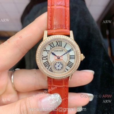 Cartier fashion watches for Women  Gold Diamond Case