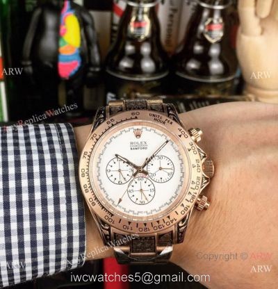 Rolex Bamford Daytona Rose Gold 42mm Watch Vintage Rolex Replica Watches
