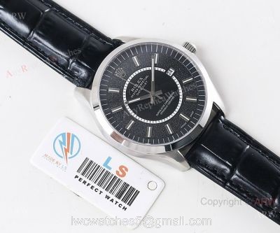 Grade A Replica Rolex Datejust Swiss 8215 Watch  SS Black Dial 40mm