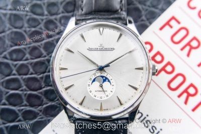 Swiss Copy Jaeger-LeCoultre Master Ultra Thin Moon Watch 39mm SS Silver Face