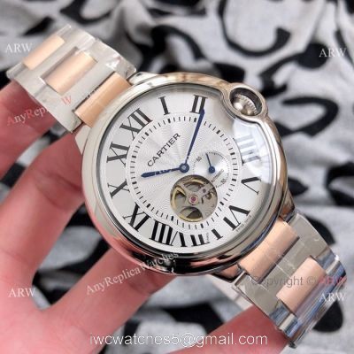 Ballon Bleu de Cartier 82S5 Replica Watch  Two Tone Rose Gold  Swiss Quality