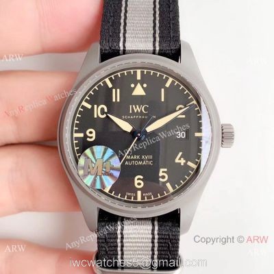 (M+) Swiss Grade 1 IWC Mark XVIII Replica Watch Titanium Case
