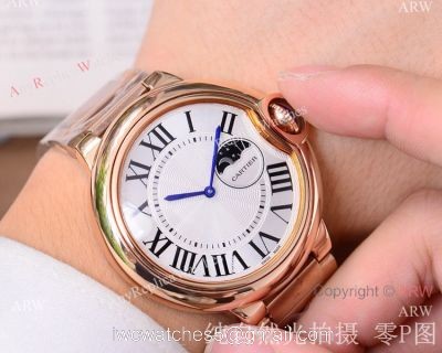 Replica Cartier Ballon Bleu de Moon phase 43mm Watch Automatic