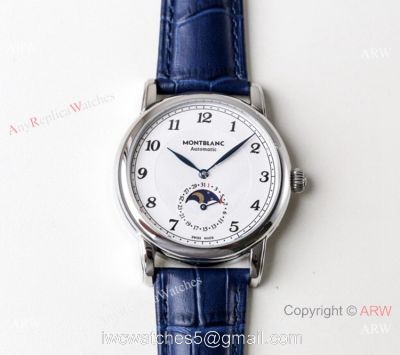 Best 1:1 Montblanc Replica Watch  Star Legacy Moonphase U0116508 N White dial Watch