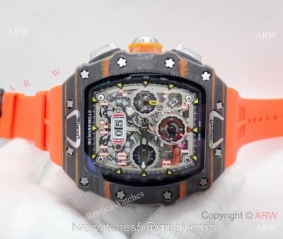 2019 Richard Mille Mclaren RM 11-03 Replica Watch Carbon Case Orange Strap