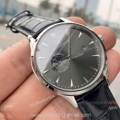 Copy Jaeger LeCoultre Master Swiss 8217 Watch SS Gray Rhodium Dial