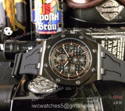 Best Audemars Piguet Royal Oak Offshore Replica Watches  Black Case Rose Gold Marker