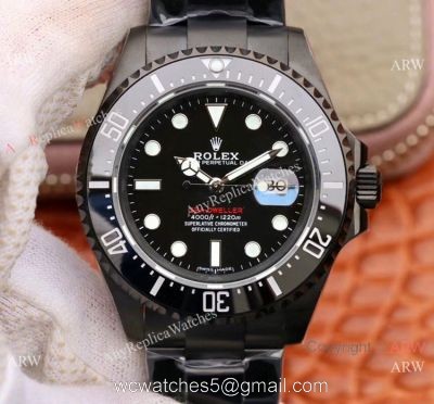 Swiss ETA2824 Rolex Sea Dweller 50th Anniversary Replica Watch Blacksteel