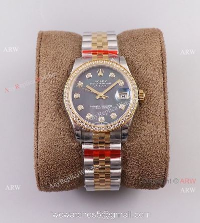 (TW) Swiss Copy Rolex Datejust 31 ETA2836-2 Watch Purple Mother Of Pearl