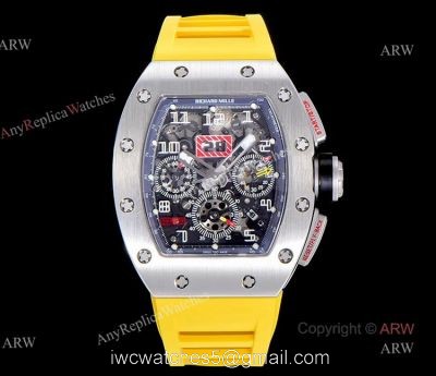 KV Factory Replica Richard Mille RM011-FM Black Kite Flyback Chronograph Watch