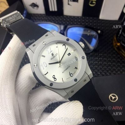 New Replica Hublot Classic Fusion Sand Case Silver Dial Watch