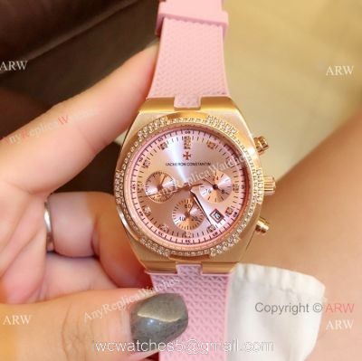 Vacheron Constantin Overseas Rose Gold Chrono Watch Women Vacheron Constantin Copy