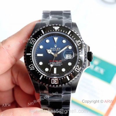 Rolex Sea Dweller 50th Anniversary Replica Watch D Blue Dial Black PVD KSF ETA2824