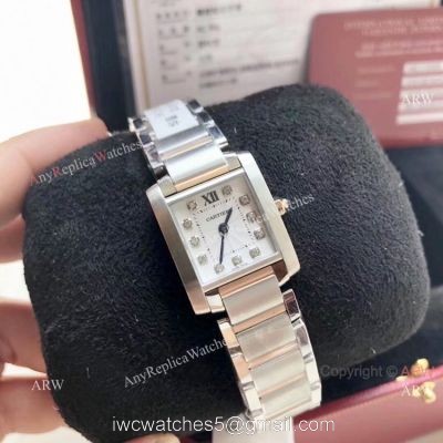 Copy Cartier Tank CC708177 Two Tone Rose Gold 25mm watch for Sale